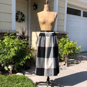 80's Summit Sportwear Plaid A-line Skirt - 10 NWT